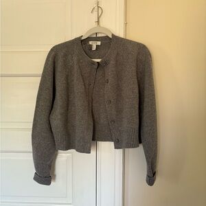 COS Grey Wool Cardigan